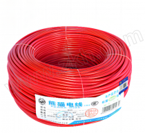 PANDA/熊猫线缆 RV-450/750V-1×4 红色 100m 铜芯聚氯乙烯绝缘连接软电线